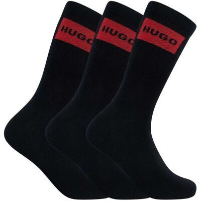Låga strumpor HUGO 3-pack Label Quarter Socks 41 / 46 Herr Låga strumpor HUGO 3-pack Label Quarter Socks 41 / 46 Herr