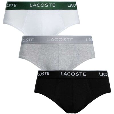 Briefs Lacoste 3-pack bomullsstreck underbyxor EU M,EU L,EU XL Herr Briefs Lacoste 3-pack bomullsstreck underbyxor EU M,EU L,EU XL Herr