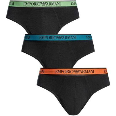 Giorgio Armani Briefs Emporio Armani 3-pack bomullsstreck underbyxor EU M,EU L Herr Giorgio Armani Briefs Emporio Armani 3-pack bomullsstreck underbyxor EU M,EU L Herr
