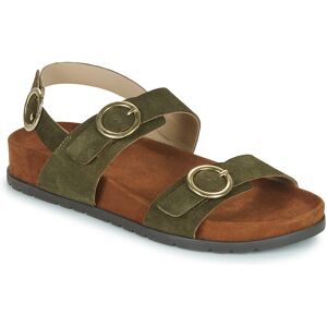 Sandaler med klack L'Atelier Tropézien SB408-OLIVE 36,37,38 Sandaler med klack L'Atelier Tropézien SB408-OLIVE 36,37,38