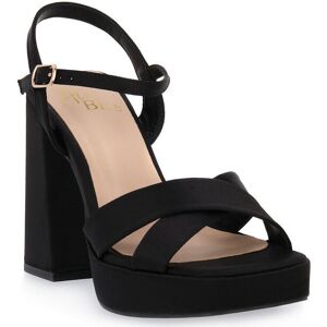 Sandaler med klack ALMA EN PENA SATIN BLACK 36,37,40 Sandaler med klack ALMA EN PENA SATIN BLACK 36,37,40