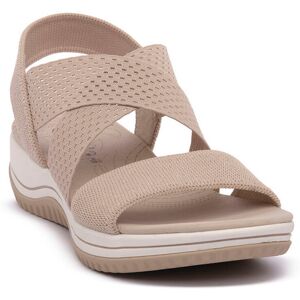 Sandaler med klack Jana BEIGE GOLD SANDAL 39 Sandaler med klack Jana BEIGE GOLD SANDAL 39