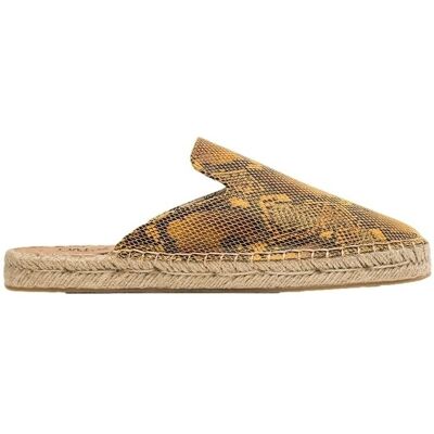 Espadriller Paez Mule W - Print Snake Caramel 39 Dam Espadriller Paez Mule W - Print Snake Caramel 39 Dam