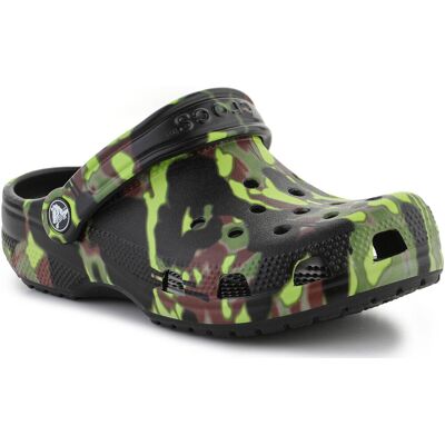 Platta sandaler Crocs Classic Spray Camo Clog Kids BLACK 208305-001 38 / 39,28 / 29,29 / 30 Platta sandaler Crocs Classic Spray Camo Clog Kids BLACK 208305-001 38 / 39,28 / 29,29 / 30