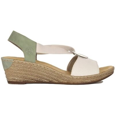 Sandaler med klack Rieker 624H680CWH 40 Sandaler med klack Rieker 624H680CWH 40