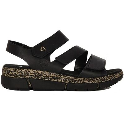 Sandaler med klack Rieker V230100BL 38,39 Sandaler med klack Rieker V230100BL 38,39