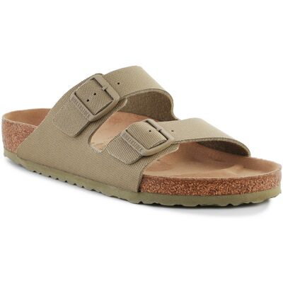 Tofflor BIRKENSTOCK Rivet Logo Vegan Canvas Faded Khaki 1023958 47 Herr Tofflor BIRKENSTOCK Rivet Logo Vegan Canvas Faded Khaki 1023958 47 Herr