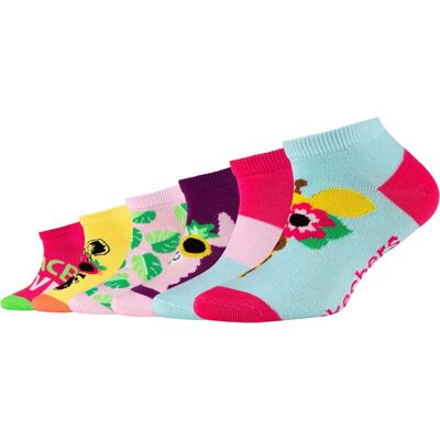 Sportstrumpor Skechers 6PPK Girls Casual Fancy Sneaker Socks 27 / 30 Sportstrumpor Skechers 6PPK Girls Casual Fancy Sneaker Socks 27 / 30