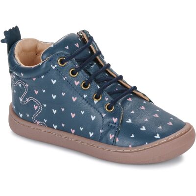 Easy Peasy MY DEBOO LACET+ Blå Barnens Sneakers - Stadssko Easy Peasy MY DEBOO LACET+ Blå Barnens Sneakers - Stadssko
