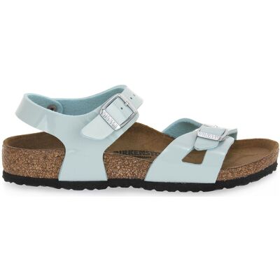 Platta sandaler BIRKENSTOCK RIO KIDS SURF GREEN CALZ S 29 Platta sandaler BIRKENSTOCK RIO KIDS SURF GREEN CALZ S 29