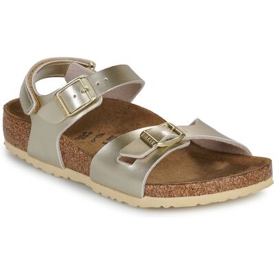 Platta sandaler BIRKENSTOCK Rio AS Kids BF Electric Metallic Gold 24,26,28,29,30,31,32,33 Platta sandaler BIRKENSTOCK Rio AS Kids BF Electric Metallic Gold 24,26,28,29,30,31,32,33