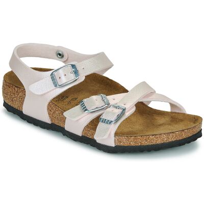 Platta sandaler BIRKENSTOCK Kumba Kids Saffiano Iridescent LightRose 27 Platta sandaler BIRKENSTOCK Kumba Kids Saffiano Iridescent LightRose 27