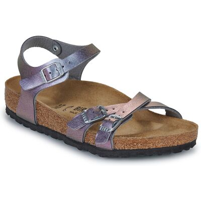 Platta sandaler BIRKENSTOCK Kumba Kids Saffiano Iridescent Viola 36 Platta sandaler BIRKENSTOCK Kumba Kids Saffiano Iridescent Viola 36