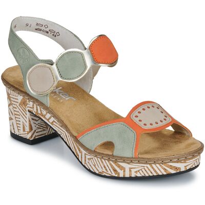 Sandaler med klack Rieker 63876-91 37,38,39,40,41 Sandaler med klack Rieker 63876-91 37,38,39,40,41