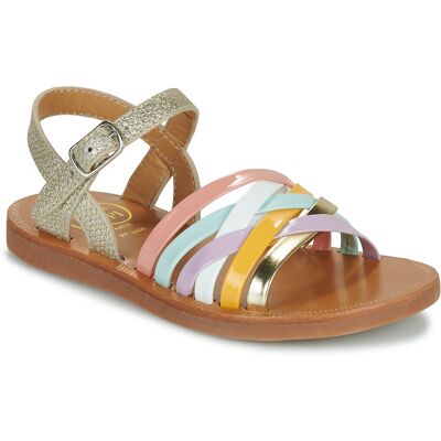 Platta sandaler Pom d'Api PLAGETTE LUX 24,25 Platta sandaler Pom d'Api PLAGETTE LUX 24,25