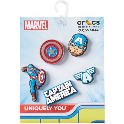 Tillbehör skor Crocs Captain America 5Pck One size Dam Tillbehör skor Crocs Captain America 5Pck One size Dam