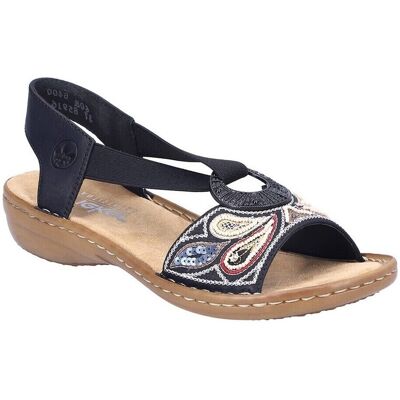 Sandaler med klack Rieker 608B400 38,39 Sandaler med klack Rieker 608B400 38,39