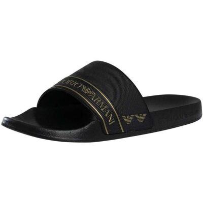 Giorgio Armani Flipflops Emporio Armani EA7 Varumärke Stripe Sliders 44 Herr Giorgio Armani Flipflops Emporio Armani EA7 Varumärke Stripe Sliders 44 Herr