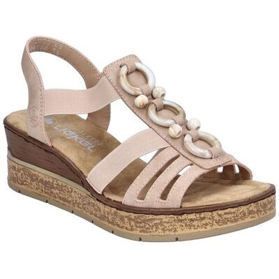 Sandaler med klack Rieker 6377831 36,37,38,39,40,41 Sandaler med klack Rieker 6377831 36,37,38,39,40,41