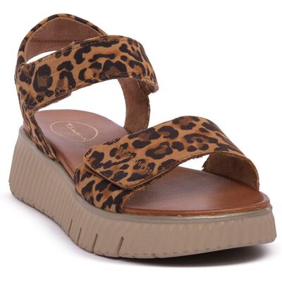 Sandaler med klack Jana LEOPARD SANDAL 36,37,39 Sandaler med klack Jana LEOPARD SANDAL 36,37,39