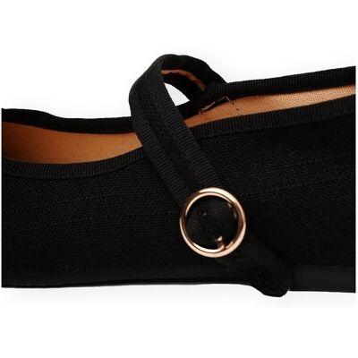 Ballerinor Paez Mary Jane W - Linen Black 36,37,38,39,40,41,35 Dam Ballerinor Paez Mary Jane W - Linen Black 36,37,38,39,40,41,35 Dam