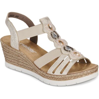 Sandaler med klack Rieker 619B2-60 40 Sandaler med klack Rieker 619B2-60 40