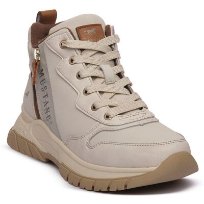 Höga sneakers Mustang CREAM 36,38 Dam Höga sneakers Mustang CREAM 36,38 Dam
