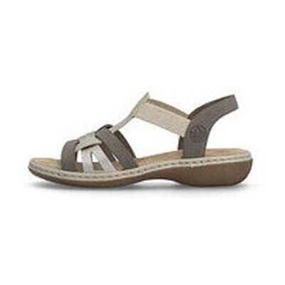 Sandaler med klack Rieker 65918 37,38,39,40,41,42 Sandaler med klack Rieker 65918 37,38,39,40,41,42