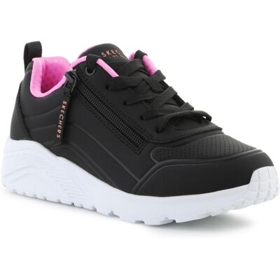 Skechers Svart Uno Lite Sneakers - Memory Foam, Side Zip Skechers Svart Uno Lite Sneakers - Memory Foam, Side Zip