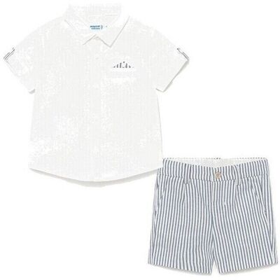 Klâder Set Mayoral 1252 BERMUDA Y CAMISA Celeste 12 mån Flickor Klâder Set Mayoral 1252 BERMUDA Y CAMISA Celeste 12 mån Flickor
