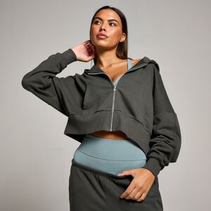 MP Women's Tempo Cropped Zip Through Hoodie – Mörkgrå - XL MP Women's Tempo Cropped Zip Through Hoodie – Mörkgrå - XL