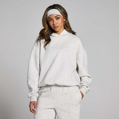 MyProtein MP Women's Basics Oversized Hoodie – Light Grey Marl - XXS MyProtein MP Women's Basics Oversized Hoodie – Light Grey Marl - XXS