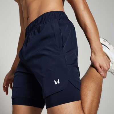 MP Men's 2-in-1 Training Shorts – Navy - S MP Men's 2-in-1 Training Shorts – Navy - S