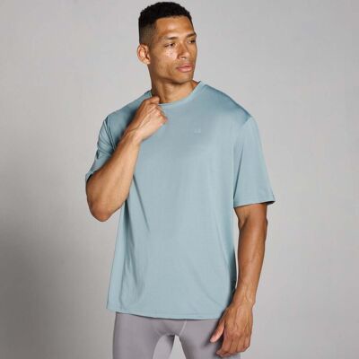 MP Men's Tempo Oversized Mesh Training T-Shirt – Lead - S MP Men's Tempo Oversized Mesh Training T-Shirt – Lead - S