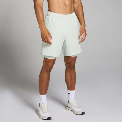 MP Men's Training 2 -in-1 Shorts – Misty Green - XS MP Men's Training 2 -in-1 Shorts – Misty Green - XS