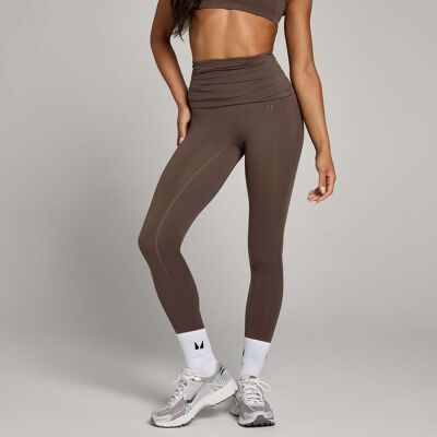 MP Women's Studio Fold Over Legging – Chocolate - XXL MP Women's Studio Fold Over Legging – Chocolate - XXL