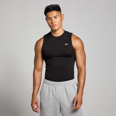MyProtein MP Men's Tempo Pillar Graphic Seamless Tank – Black - XXL MyProtein MP Men's Tempo Pillar Graphic Seamless Tank – Black - XXL