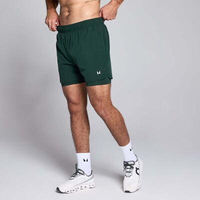 MyProtein MP Men's 5 2-i-1 Training Shorts – Dark Emerald - S MyProtein MP Men's 5 2-i-1 Training Shorts – Dark Emerald - S