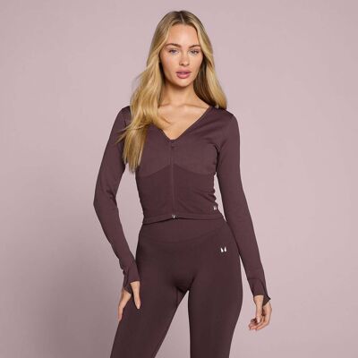 MyProtein MP Dam Tempo Sömlös Cropped Jacka - Fudge - S MyProtein MP Dam Tempo Sömlös Cropped Jacka - Fudge - S