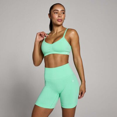 MyProtein MP Dam Tempo Sömlös Sport-BH med Rynkad Front - Mintgrön - XXL MyProtein MP Dam Tempo Sömlös Sport-BH med Rynkad Front - Mintgrön - XXL