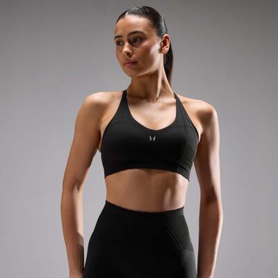 MyProtein MP Women's Tempo Ultra Seamless Sports Bra - Black - S MyProtein MP Women's Tempo Ultra Seamless Sports Bra - Black - S