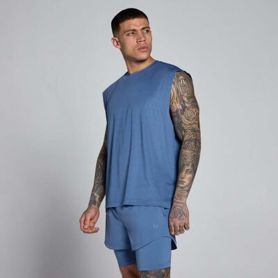 MyProtein MP Men's Hybrid Oversized Mesh Tank - Slate Blue - XL MyProtein MP Men's Hybrid Oversized Mesh Tank - Slate Blue - XL