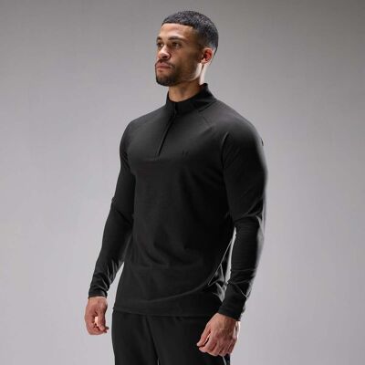 MyProtein MP Träningströja Ultra Jersey 1/4 Zip för män - Black - L MyProtein MP Träningströja Ultra Jersey 1/4 Zip för män - Black - L