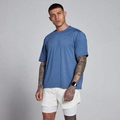 MyProtein MP Hybrid Oversized Mesh-t-shirt för män - Skifferblå - S MyProtein MP Hybrid Oversized Mesh-t-shirt för män - Skifferblå - S