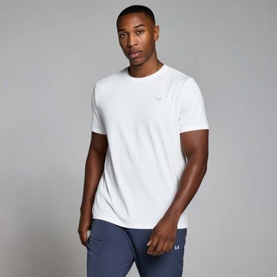 MyProtein MP Herr Active Rutig T-Shirt - Vit - XXXL MyProtein MP Herr Active Rutig T-Shirt - Vit - XXXL