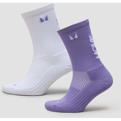 MyProtein MP Move Club Löparstrumpor (2-pack) - Dammig Druva - UK 12-14 MyProtein MP Move Club Löparstrumpor (2-pack) - Dammig Druva - UK 12-14