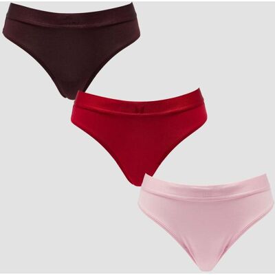MyProtein MP Dam Medelhög Bikinitrosa (3-pack) - Blush/Rosröd/Fudge - S MyProtein MP Dam Medelhög Bikinitrosa (3-pack) - Blush/Rosröd/Fudge - S