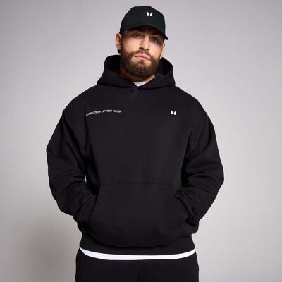 MyProtein MP Men's Origin Lift Club Oversized Graphic Hoodie - Black - XXL MyProtein MP Men's Origin Lift Club Oversized Graphic Hoodie - Black - XXL