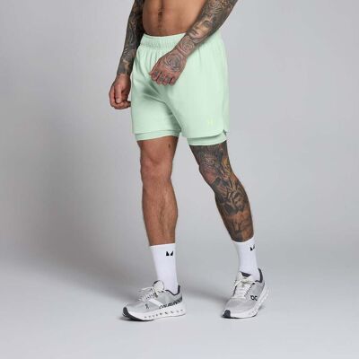 MyProtein MP Herr Training 5 2-i-1 Vävd Shorts - Ljuslime - L MyProtein MP Herr Training 5 2-i-1 Vävd Shorts - Ljuslime - L