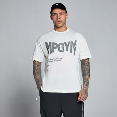 MyProtein MP Herr Lift Burnout Cotton Grafisk T-Shirt - Retro Vit - S MyProtein MP Herr Lift Burnout Cotton Grafisk T-Shirt - Retro Vit - S